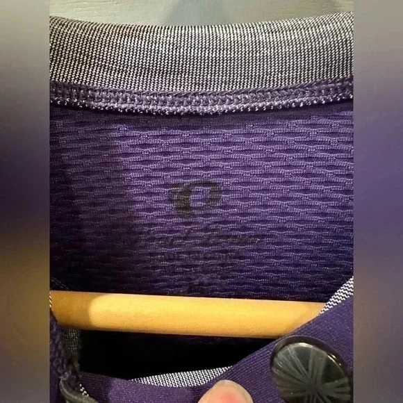 Pearl Izumi Flash Hoodie Pullover Purple Long Sleeve Cycling Shirt- medium - Picture 3 of 7